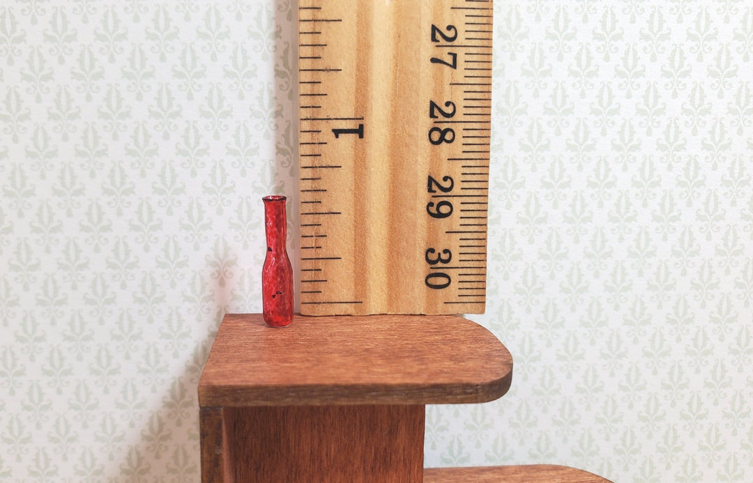 Dollhouse HALF SCALE Tiny Red Wine or Generic Bottle 1:24 Miniature - MiniatureCrush