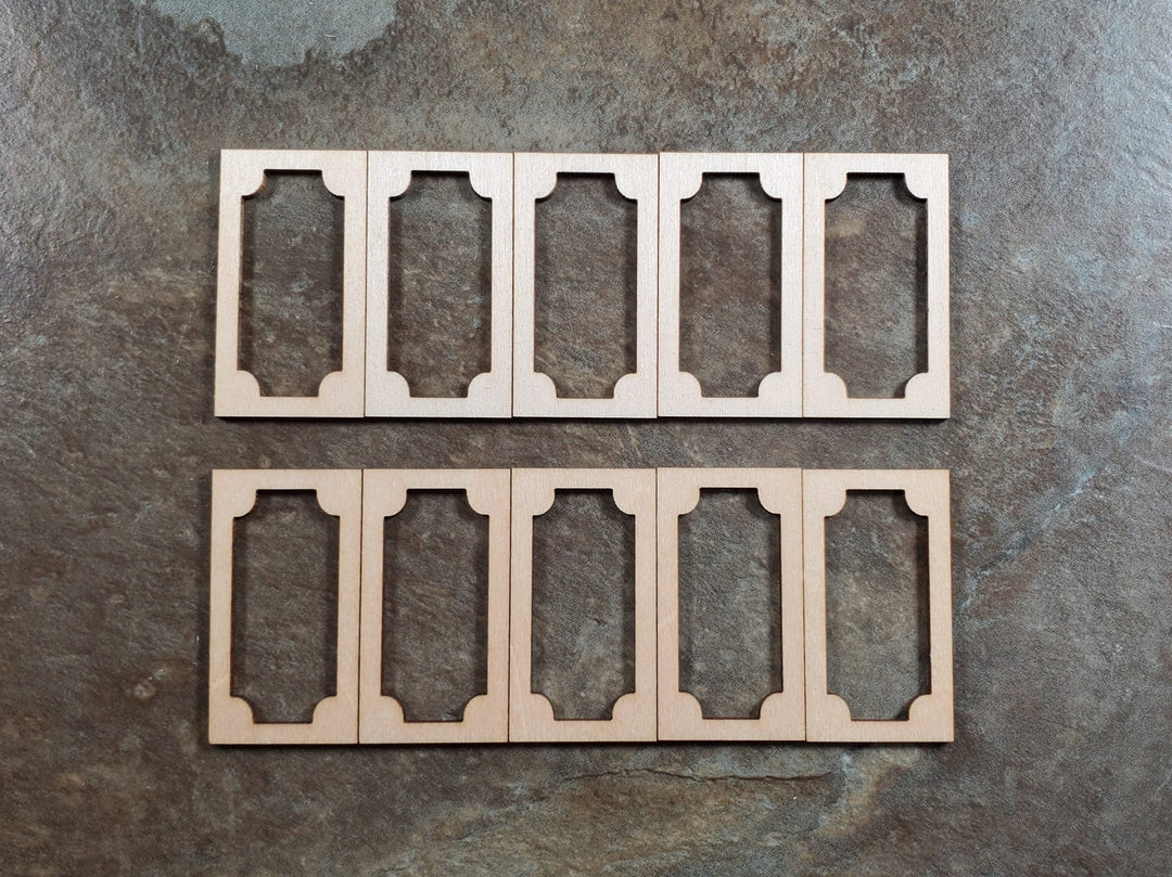 Dollhouse HALF SCALE Wall Panels 1 Layer Classic Style x10 1:24 Scale 1.5" Tall - MiniatureCrush