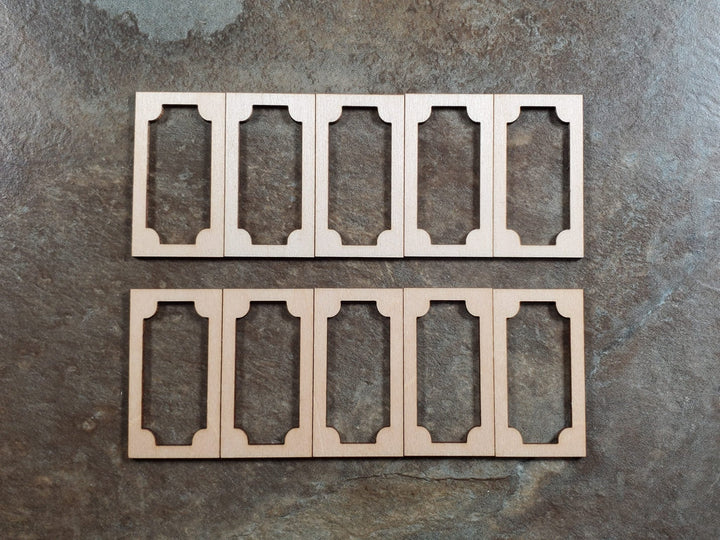 Dollhouse HALF SCALE Wall Panels 1 Layer Classic Style x10 1:24 Scale 1.5" Tall - MiniatureCrush
