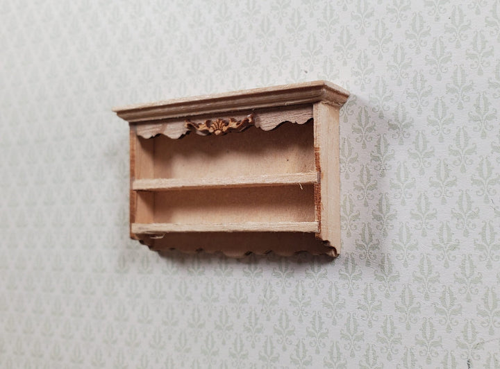 Dollhouse HALF SCALE Wall Shelf Unpainted 1:24 Miniature - MiniatureCrush