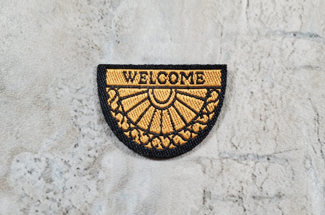 Dollhouse HALF SCALE Welcome Mat 1:24 Miniature Rug - MiniatureCrush
