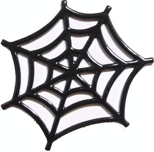 Dollhouse Halloween Black Metal Decorative Spiderweb 1:12 Scale Miniature - MiniatureCrush