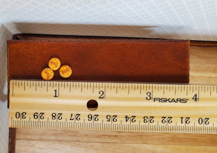 Dollhouse Halloween Boo Cookies Set of 3 1:12 Scale Miniature Food Bakery - MiniatureCrush