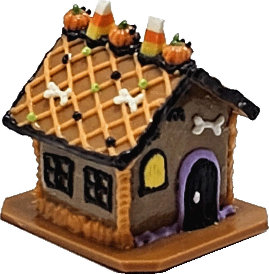 Dollhouse Halloween Gingerbread House 1:12 Scale Miniatures Food Bakery Holiday - MiniatureCrush