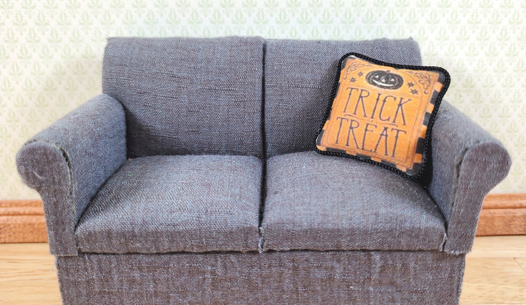 Dollhouse Halloween Trick or Treat Pillow Handmade 1:12 Scale Miniature - MiniatureCrush