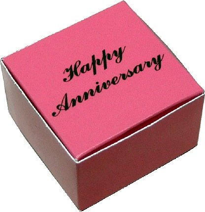 Dollhouse Happy Anniversary Bakery Cake Box 1:12 Scale Miniature Food Kitchen - MiniatureCrush