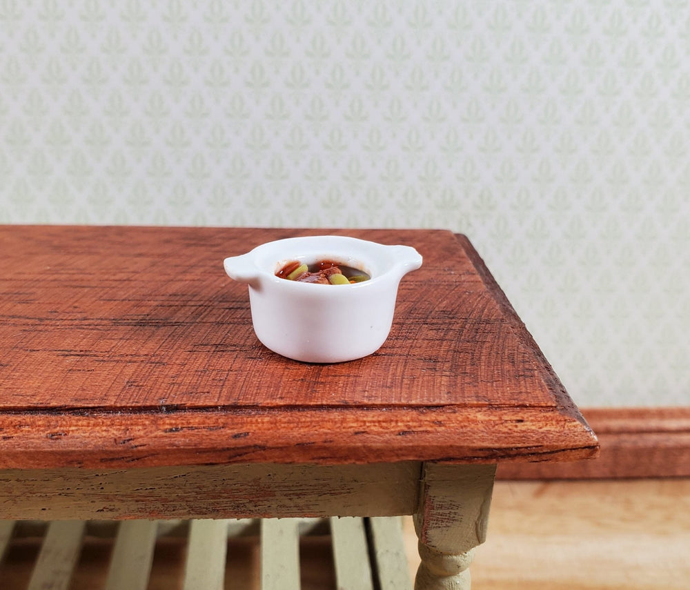 Dollhouse Hearty Beef Stew in a Pot 1:12 Scale Miniature Food - MiniatureCrush