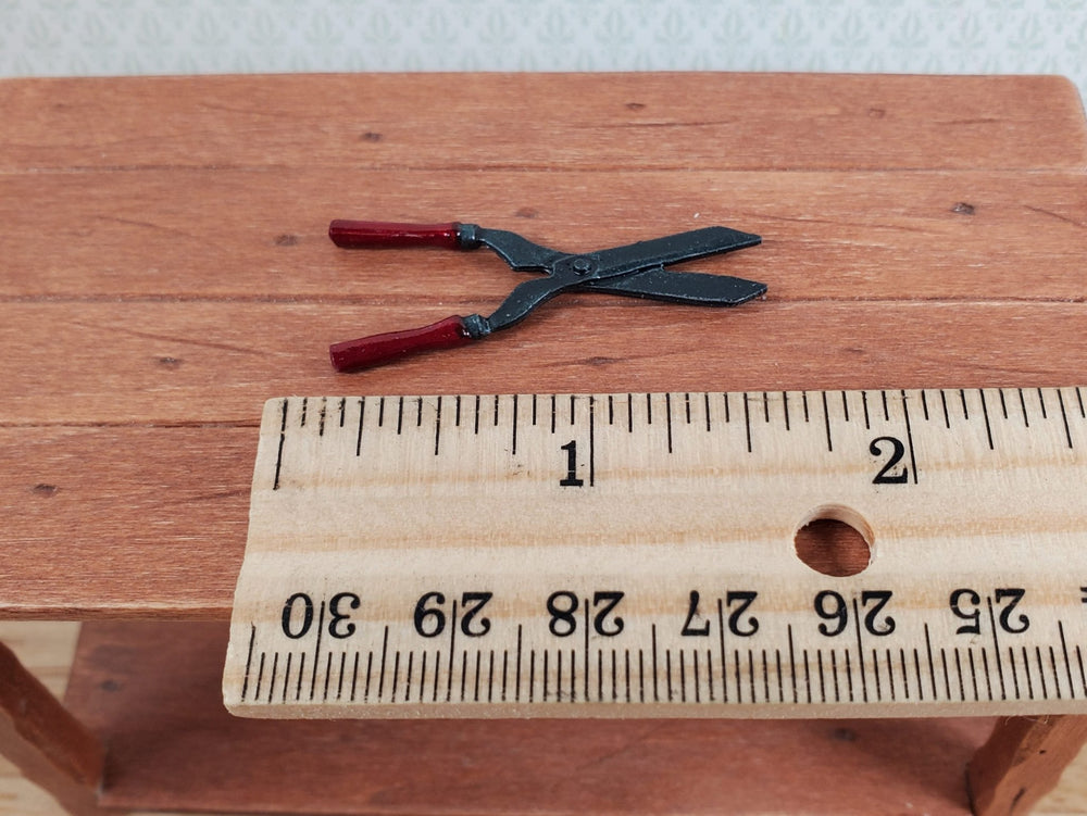 Dollhouse Hedge Clippers Metal Miniature Garden Accessories Tools 1:12 Sale - Miniature Crush