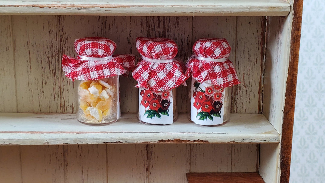 Dollhouse Honey Comb Bits in a Glass Jar x3 1:12 Scale Miniature Food Kitchen - Miniature Crush