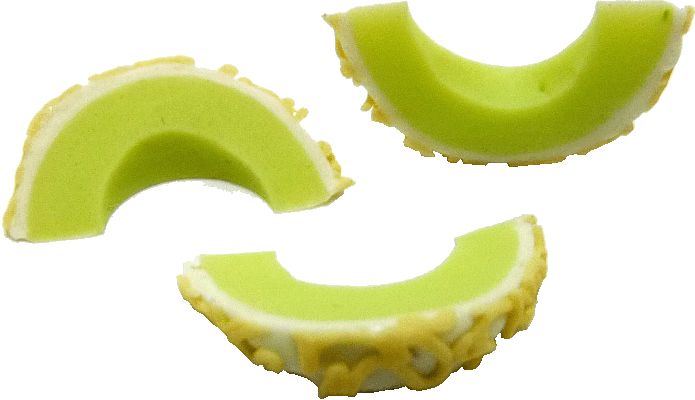 Dollhouse Honeydew Melon Sliced Set of 3 1:12 Scale Miniature Food Kitchen Fruit - MiniatureCrush