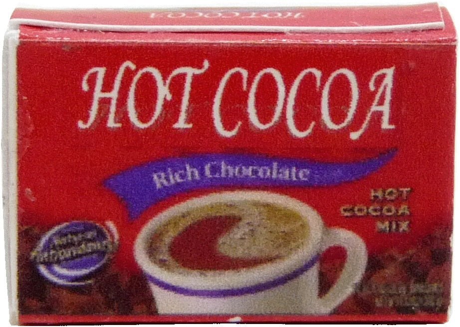 Dollhouse Hot Cocoa Box 1:12 Scale Miniature Food Kitchen - MiniatureCrush