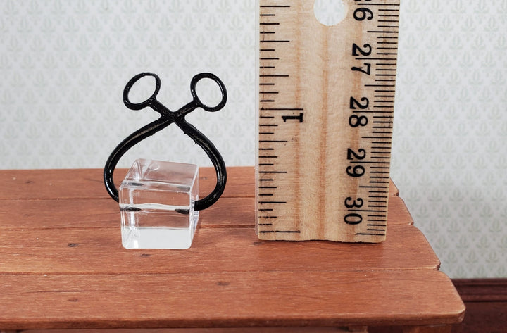 Dollhouse Ice Block with Tongs for Icebox 1:12 Scale Miniature Kitchen Accessory - Miniature Crush