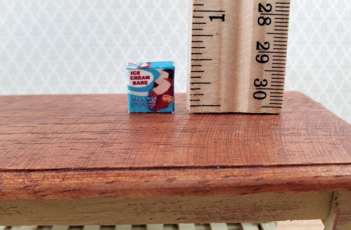 Dollhouse Ice Cream Bars Box Chocolate Vanilla 1:12 Scale Miniature Dessert Food - Miniature Crush