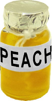 Dollhouse Jar of Peaches 1:12 Scale Miniature Food Kitchen Pantry - MiniatureCrush