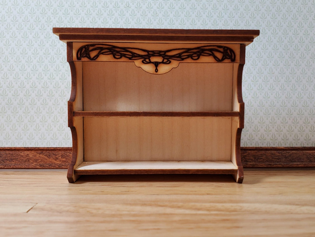 Dollhouse KIT Shelf Bookcase Art Nouveau Style 1:12 Scale Easy to Assemble - Miniature Crush