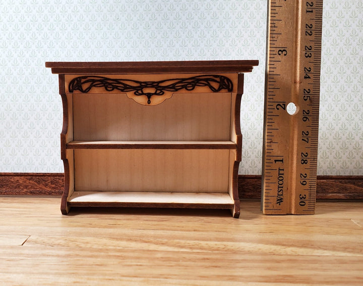 Dollhouse KIT Shelf Bookcase Art Nouveau Style 1:12 Scale Easy to Assemble - Miniature Crush