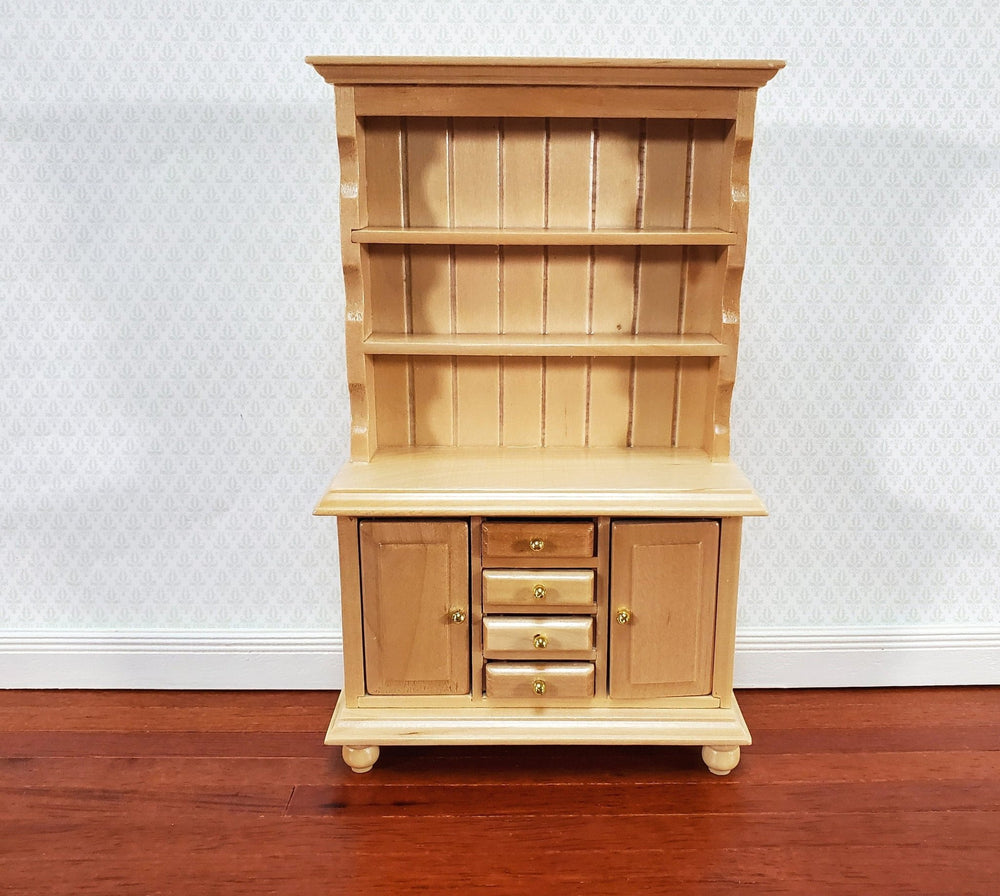 Dollhouse Kitchen Cabinet Cupboard Pine Finish 1:12 Scale Miniature Furniture - Miniature Crush