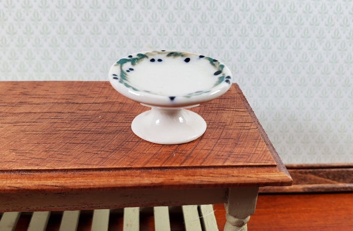 Dollhouse Large Cake Stand or Fruit Bowl Pottery Handmade 1:12 Scale Miniature - Miniature Crush