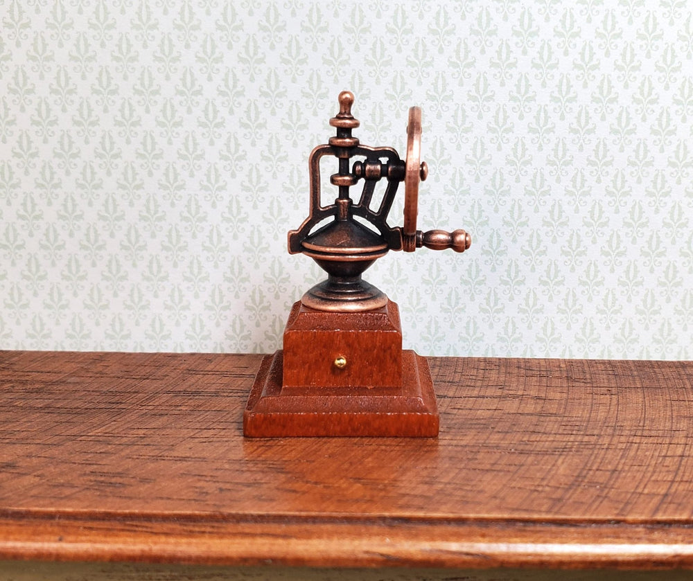 Dollhouse Large Coffee Grinder Vintage Style Miniature Kitchen Decor - MiniatureCrush