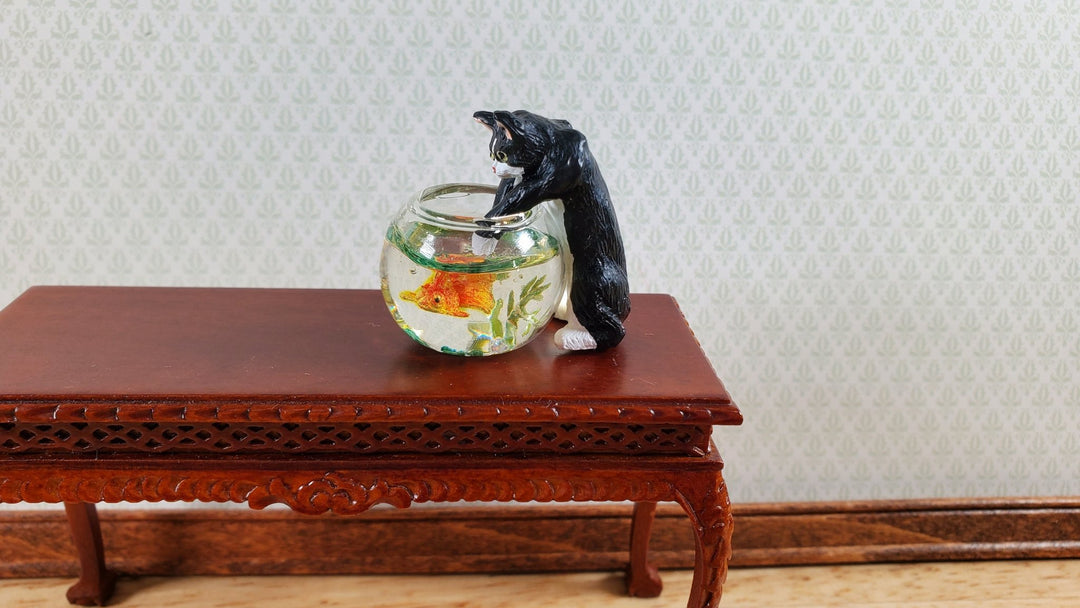 Dollhouse Large Fish Bowl Tank Goldfish 1:12 Scale Miniature Pets G7774GR - Miniature Crush