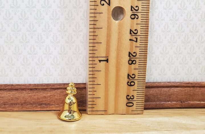 Dollhouse Large Gold Christmas Bell 1:12 Scale Miniature - MiniatureCrush