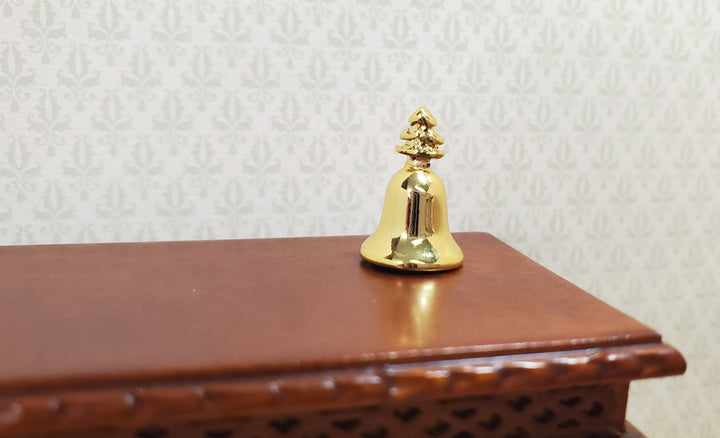 Dollhouse Large Gold Christmas Bell 1:12 Scale Miniature - MiniatureCrush
