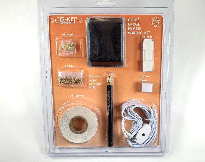 Dollhouse Large House Wiring Kit 33 Bulbs 12 Volt Tape Wire System Cir - Kit Concepts - MiniatureCrush