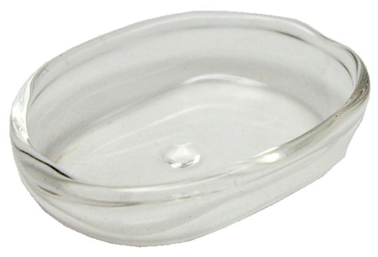 Dollhouse Large Oval Casserole Baking Dish Clear Glass 1:12 Scale Miniature - MiniatureCrush