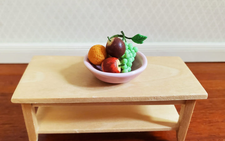 Dollhouse Large Pink Porcelain Bowl 1:12 Scale Miniature - MiniatureCrush