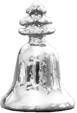 Dollhouse Large Silver Christmas Bell 1:12 Scale Miniature - MiniatureCrush