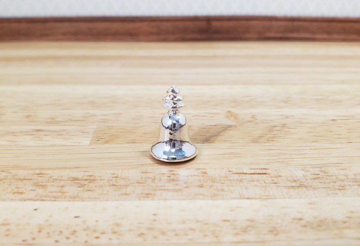 Dollhouse Large Silver Christmas Bell 1:12 Scale Miniature - MiniatureCrush
