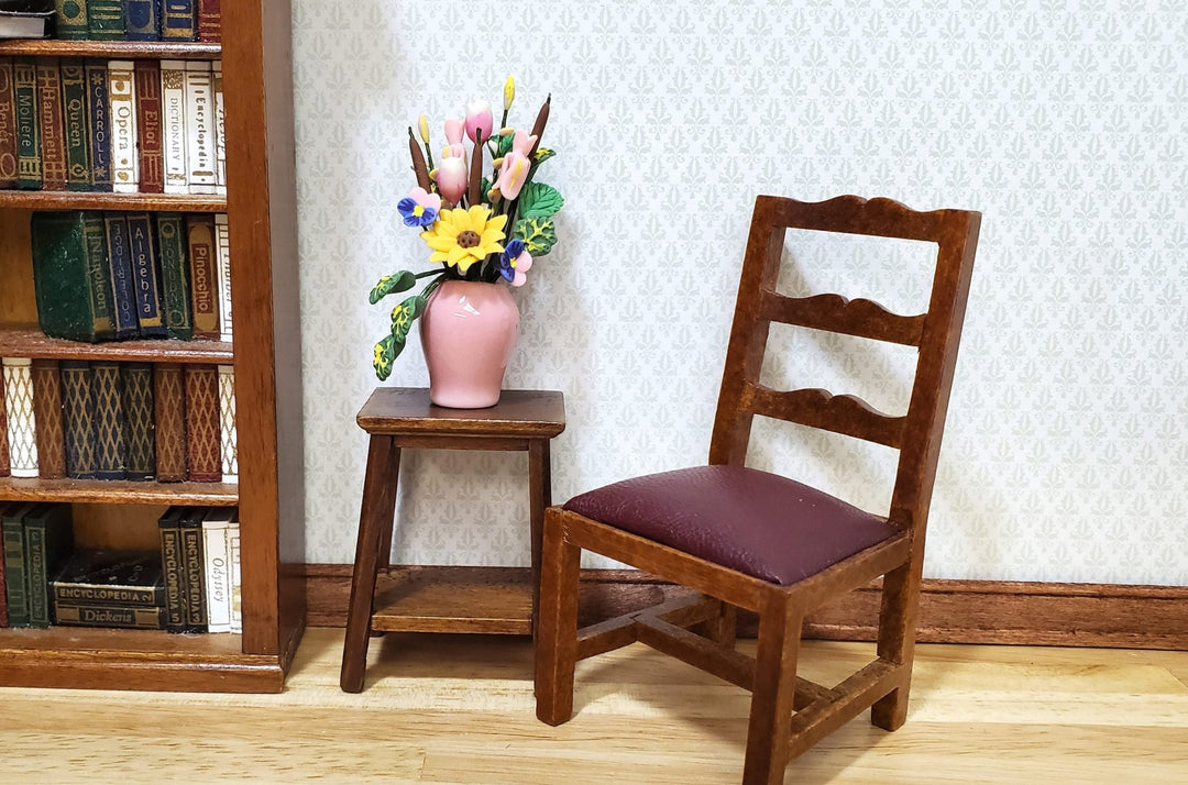 Dollhouse Large Vase of Flowers White Roses Calla Lilies 1:12 Scale Miniature - MiniatureCrush