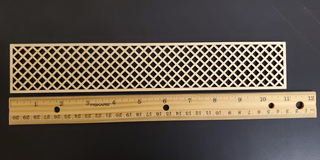 Dollhouse Lattice Decoration Exterior Architectural Detail 1:12 Scale Miniature - MiniatureCrush