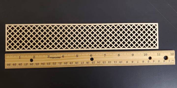 Dollhouse Lattice Decoration Exterior Architectural Detail 1:12 Scale Miniature - MiniatureCrush