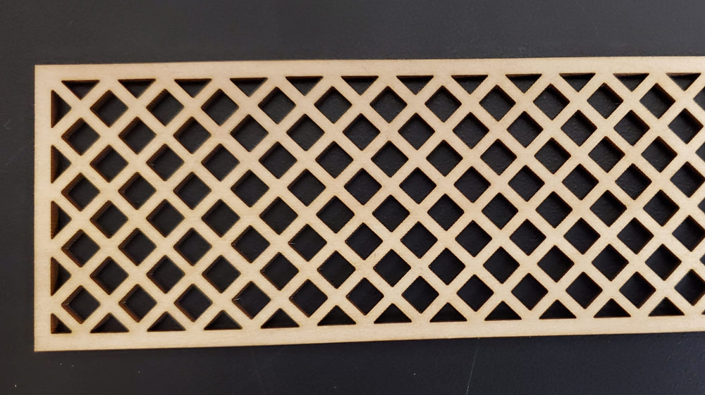 Dollhouse Lattice Decoration Exterior Architectural Detail 1:12 Scale Miniature - MiniatureCrush