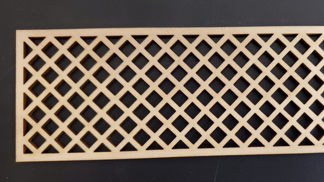 Dollhouse Lattice Decoration Exterior Architectural Detail 1:12 Scale Miniature - MiniatureCrush