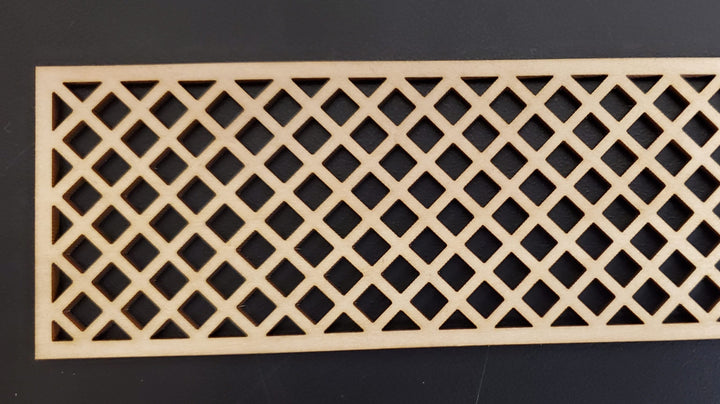 Dollhouse Lattice Decoration Exterior Architectural Detail 1:12 Scale Miniature - MiniatureCrush