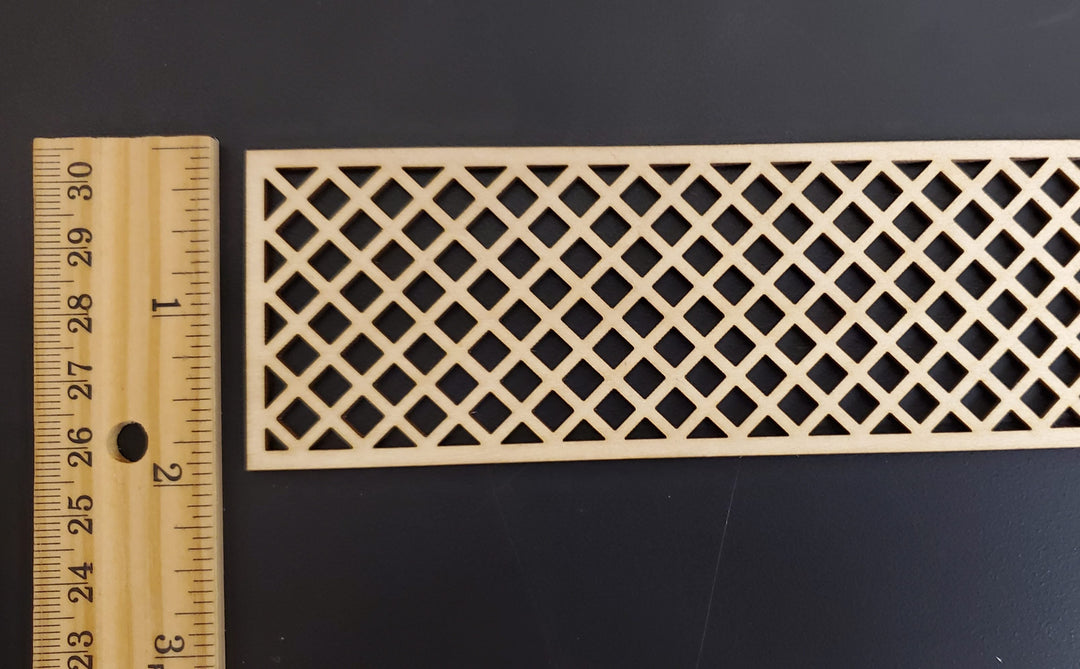 Dollhouse Lattice Decoration Exterior Architectural Detail 1:12 Scale Miniature - MiniatureCrush