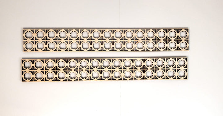 Dollhouse Lattice Decoration for Porches Interior Exterior Architectural Detail - Miniature Crush