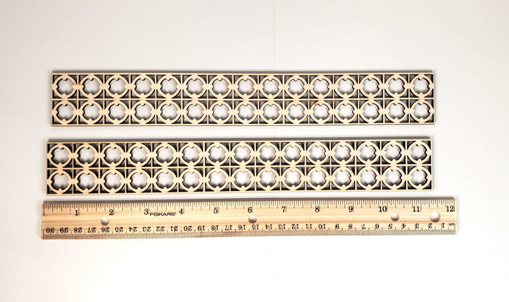 Dollhouse Lattice Decoration for Porches Interior Exterior Architectural Detail - Miniature Crush