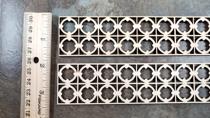 Dollhouse Lattice Decoration for Porches Interior Exterior Architectural Detail - Miniature Crush