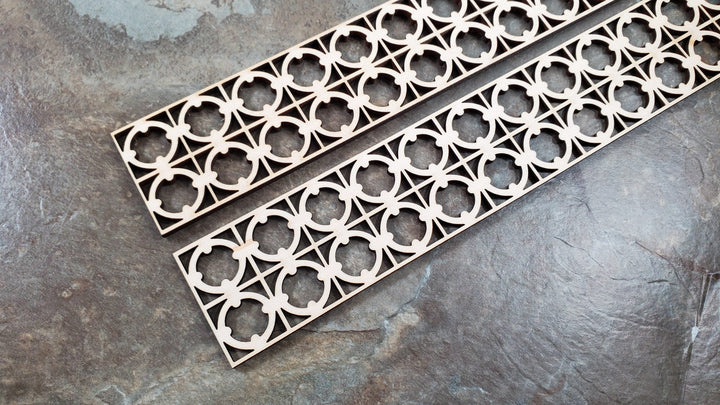 Dollhouse Lattice Decoration for Porches Interior Exterior Architectural Detail - Miniature Crush