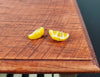Dollhouse Lemon Wedges 2 Pieces 1:12 Scale Miniature Food Handmade