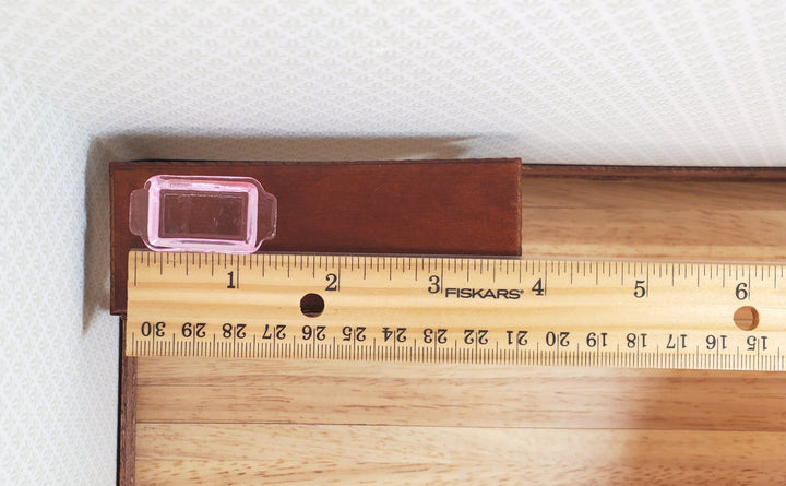 Dollhouse Light Pink Glass Casserole Baking Dish with Handles 1:12 Scale - MiniatureCrush