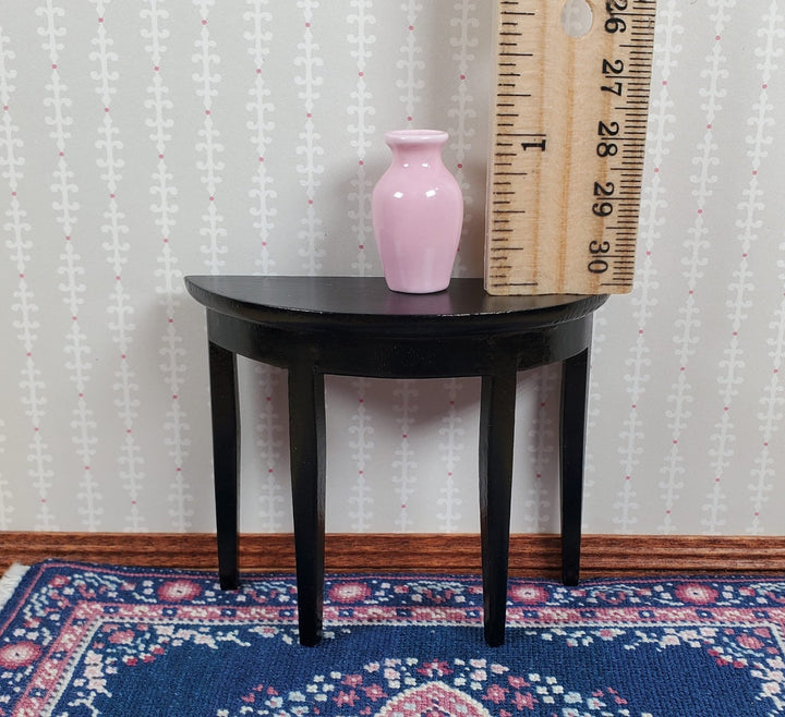 Dollhouse Light Pink Glazed Ceramic Vase 1:12 Scale Miniature - MiniatureCrush