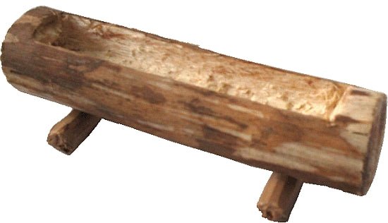 Dollhouse Log Planter 1:12 Scale Miniature Garden Flowers Plants - MiniatureCrush