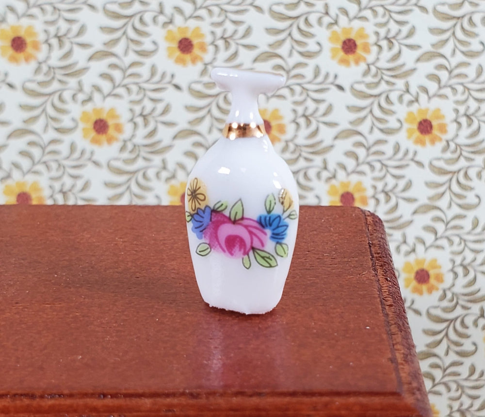 Dollhouse Lotion or Soap Dispenser White & Gold 1:12 Scale Bathroom Accessories - Miniature Crush