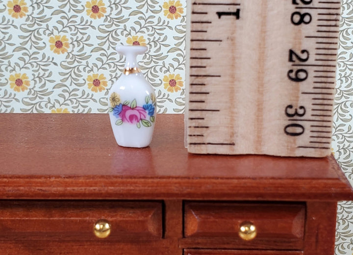 Dollhouse Lotion or Soap Dispenser White & Gold 1:12 Scale Bathroom Accessories - Miniature Crush