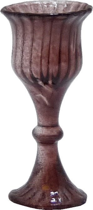 Dollhouse Mauve Wine Glass 1:12 Scale Miniature Kitchen Dining Drinks - MiniatureCrush