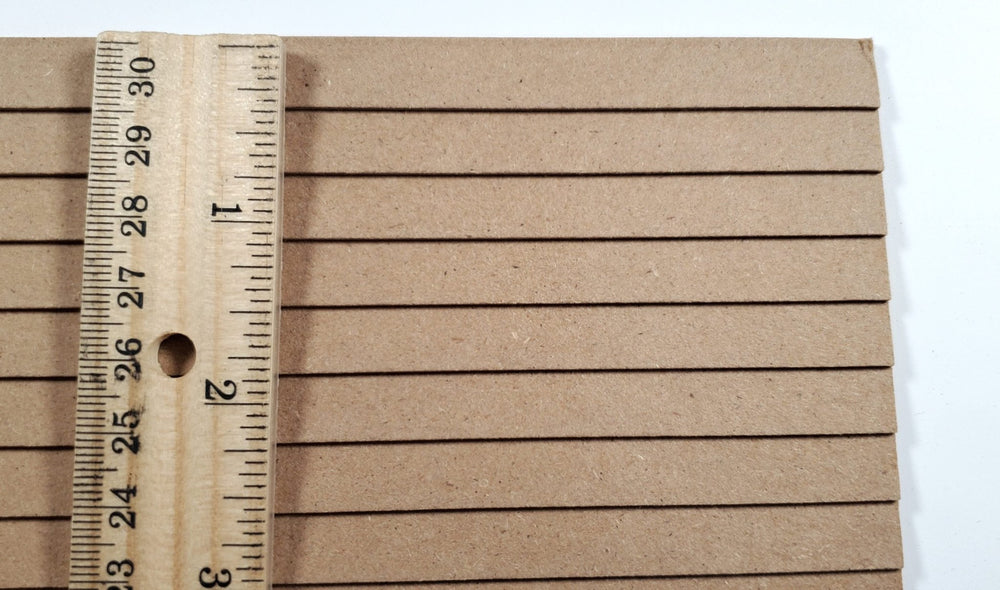 Dollhouse MDF Clapboard Siding Panels 3/8" Lap Wood Paneling x10 Sheets - MiniatureCrush